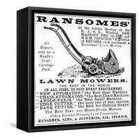 Ransome's Lawn Mowers-null-Framed Stretched Canvas