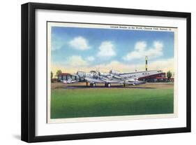 Rantoul, Illinois - View of the B-15A Plane at Chanute Field-Lantern Press-Framed Art Print