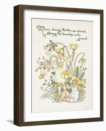 Ranunculus Bulbosus-Walter Crane-Framed Art Print