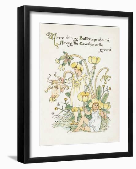 Ranunculus Bulbosus-Walter Crane-Framed Art Print