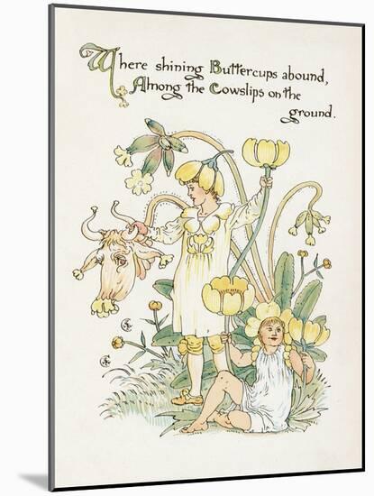 Ranunculus Bulbosus-Walter Crane-Mounted Art Print