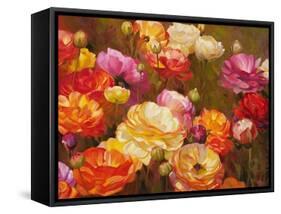 Ranunculus Garden-Emma Styles-Framed Stretched Canvas