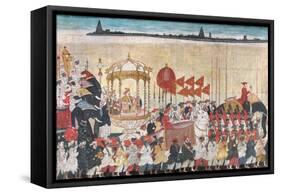 Rao Tuljaji in Procession, C.1775-null-Framed Stretched Canvas