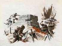 French Commandos Land-Raoul Auger-Stretched Canvas