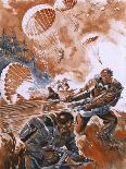 Paratroops Landing 1944-Raoul Auger-Art Print