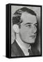 Raoul Gustaf Wallenberg in a Diplomatic Identification Photo-null-Framed Stretched Canvas