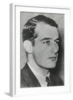 Raoul Gustaf Wallenberg in a Diplomatic Identification Photo-null-Framed Photo