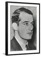 Raoul Gustaf Wallenberg in a Diplomatic Identification Photo-null-Framed Photo