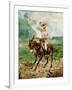 Raoul Tapie De Celeyran (1868-1937) on a Donkey-Henri de Toulouse-Lautrec-Framed Giclee Print