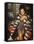 Rap Artist Foxy Brown-Dave Allocca-Framed Stretched Canvas