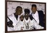 Rap Artists Dj Jazzy Jeff, Flavor Flav and Will Smith at the American Music Awards-null-Framed Premium Photographic Print