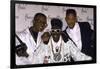 Rap Artists Dj Jazzy Jeff, Flavor Flav and Will Smith at the American Music Awards-null-Framed Premium Photographic Print