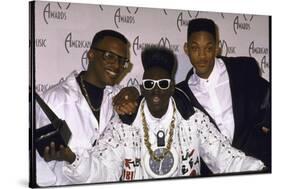 Rap Artists Dj Jazzy Jeff, Flavor Flav and Will Smith at the American Music Awards-null-Stretched Canvas