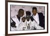 Rap Artists Dj Jazzy Jeff, Flavor Flav and Will Smith at the American Music Awards-null-Framed Photographic Print