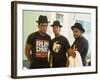 Rap Group Run DMC: Darryl McDaniels, Joe Simmons and Jason Mizell-David Mcgough-Framed Premium Photographic Print