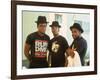 Rap Group Run DMC: Darryl McDaniels, Joe Simmons and Jason Mizell-David Mcgough-Framed Premium Photographic Print