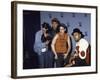 Rap Group the Beastie Boys Adam Horovitz, Adam Yauch, and Mike Diamond with Dj Hurricane-null-Framed Premium Photographic Print