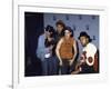 Rap Group the Beastie Boys Adam Horovitz, Adam Yauch, and Mike Diamond with Dj Hurricane-null-Framed Premium Photographic Print