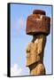 Rapa Nui National Park, Easter Island. Moai Statue-Janet Muir-Framed Stretched Canvas