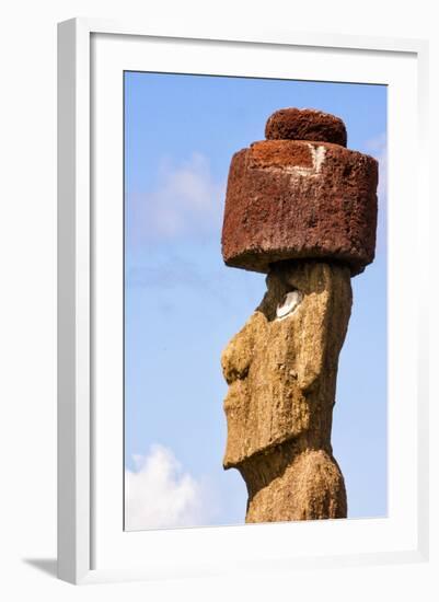 Rapa Nui National Park, Easter Island. Moai Statue-Janet Muir-Framed Photographic Print