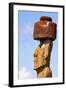 Rapa Nui National Park, Easter Island. Moai Statue-Janet Muir-Framed Photographic Print