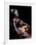 Rapanui Man and Woman, Singa Miguel Angel and Uri Francesca Avaka, in Costume at Te Pahu Caves-John Warburton-lee-Framed Photographic Print