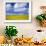 Rape Field and Blue Sky with White Clouds-Nigel Francis-Framed Photographic Print displayed on a wall