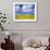 Rape Field and Blue Sky with White Clouds-Nigel Francis-Framed Photographic Print displayed on a wall