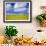 Rape Field and Blue Sky with White Clouds-Nigel Francis-Framed Photographic Print displayed on a wall