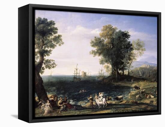 Rape of Europa, 1655-Claude Lorraine-Framed Stretched Canvas