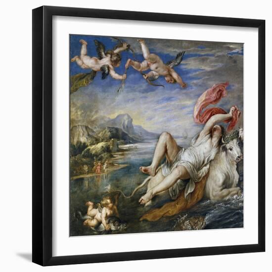 Rape of Europe, 1628-9-Peter Paul Rubens-Framed Giclee Print