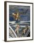 Rape of Ganymede and Putti, Mosaic Niches and Statues-Girolamo Romanino-Framed Giclee Print