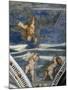 Rape of Ganymede and Putti, Mosaic Niches and Statues-Girolamo Romanino-Mounted Giclee Print