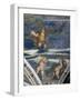 Rape of Ganymede and Putti, Mosaic Niches and Statues-Girolamo Romanino-Framed Giclee Print
