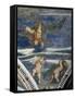 Rape of Ganymede and Putti, Mosaic Niches and Statues-Girolamo Romanino-Framed Stretched Canvas