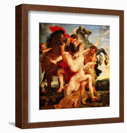 Rape of Leucippidae-Peter Paul Rubens-Framed Giclee Print