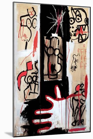 Rape of Roman Torsos-Jean-Michel Basquiat-Mounted Giclee Print
