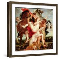 Rape of the Daughters of Leucippus-Peter Paul Rubens-Framed Giclee Print