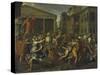 Rape of the Sabines-Nicolas Poussin-Stretched Canvas