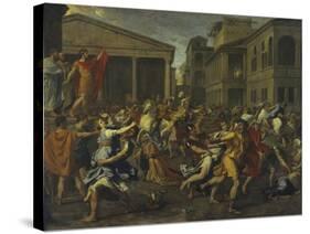 Rape of the Sabines-Nicolas Poussin-Stretched Canvas