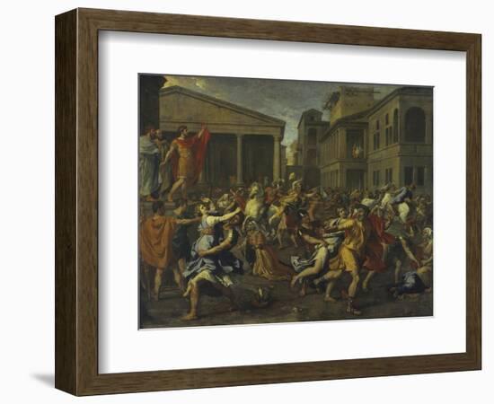 Rape of the Sabines-Nicolas Poussin-Framed Giclee Print