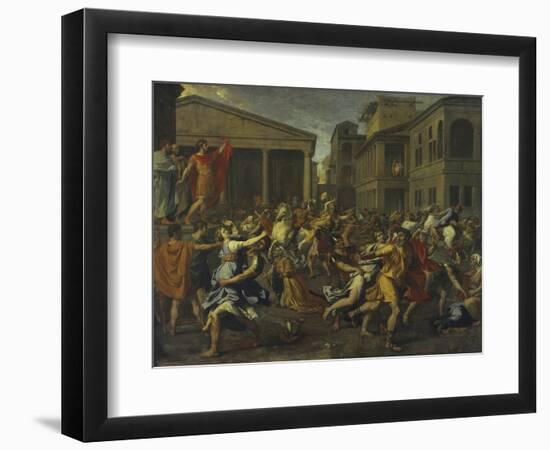 Rape of the Sabines-Nicolas Poussin-Framed Giclee Print