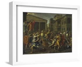 Rape of the Sabines-Nicolas Poussin-Framed Giclee Print