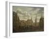 Rapenburg in Leiden Three Days after the Explosion of the Gunpowder-Johannes Jelgerhuis-Framed Art Print