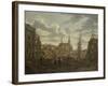 Rapenburg in Leiden Three Days after the Explosion of the Gunpowder-Johannes Jelgerhuis-Framed Art Print