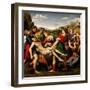 Raphael and 'the Deposition "Pala Baglione"', 1507, Oil On Wood, 184 X 176 Cm-null-Framed Premium Giclee Print