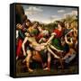 Raphael and 'the Deposition "Pala Baglione"', 1507, Oil On Wood, 184 X 176 Cm-null-Framed Stretched Canvas