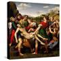 Raphael and 'the Deposition "Pala Baglione"', 1507, Oil On Wood, 184 X 176 Cm-null-Stretched Canvas