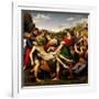 Raphael and 'the Deposition "Pala Baglione"', 1507, Oil On Wood, 184 X 176 Cm-null-Framed Giclee Print