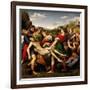 Raphael and 'the Deposition "Pala Baglione"', 1507, Oil On Wood, 184 X 176 Cm-null-Framed Giclee Print